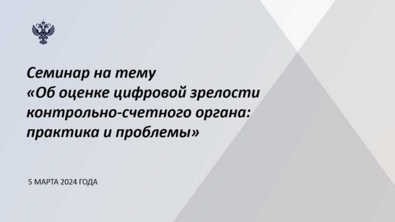 Счетные палаты поделились опытом цифровизации