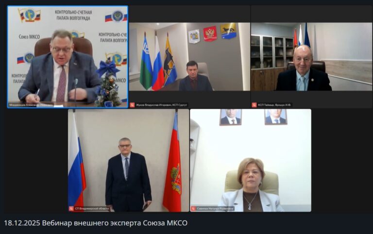 Председатель КСП Уфы Савиных Н.Р. приняла участие в вебинаре внешнего эксперта Союза МКСО